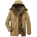 Veste en coton doublée polaire pour homme avec col amovible