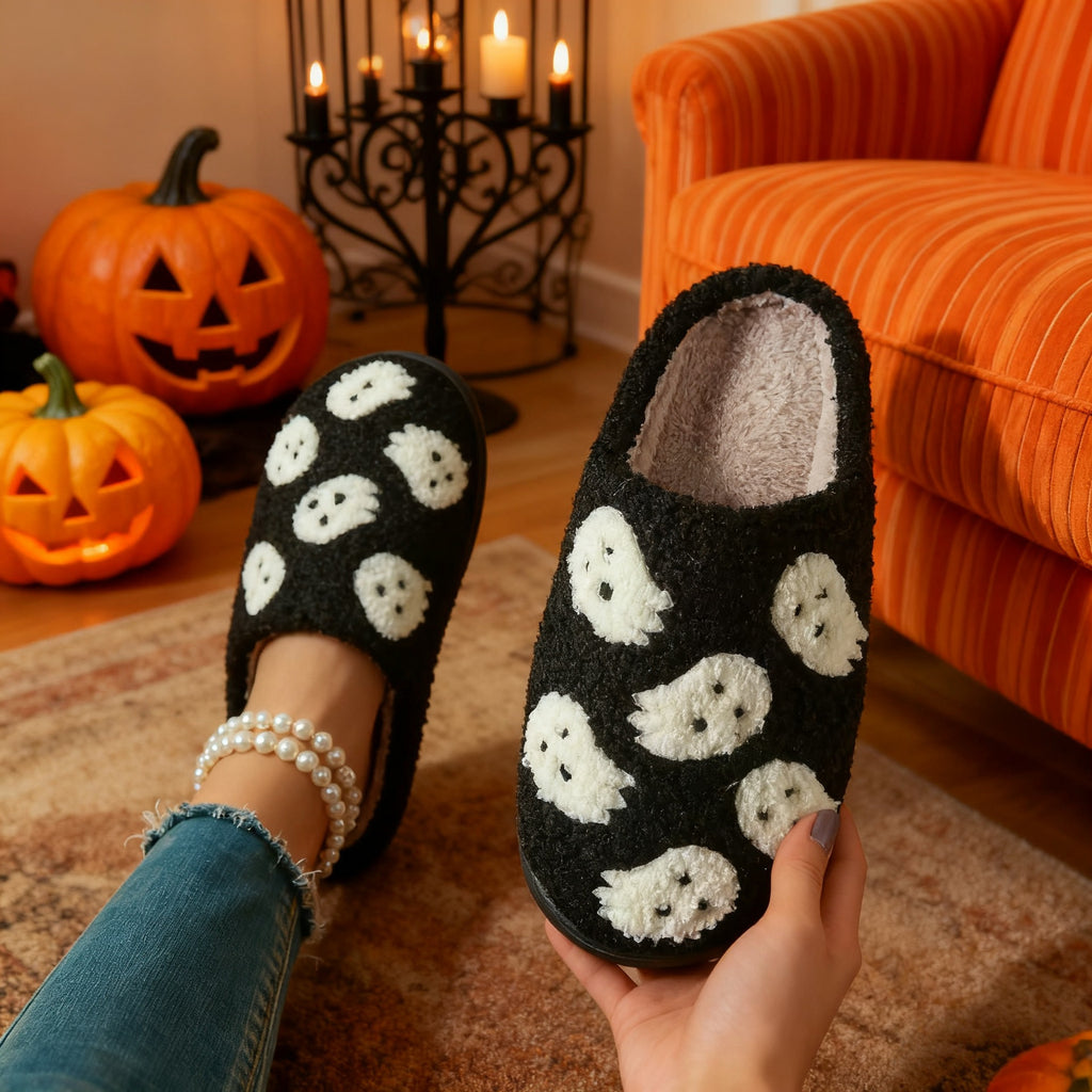 Cross-Border Cartoon Dachshund Closed-Toe Cotton Slippers, Plush Home Slippers for Autumn and Winter, Lightweight Indoor Maternity Slippers