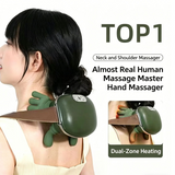 Four-Finger Neck Massager with Heat Therapy