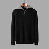 Suéter de Lana para Hombre con Cuello Alto Convertible - vista 2