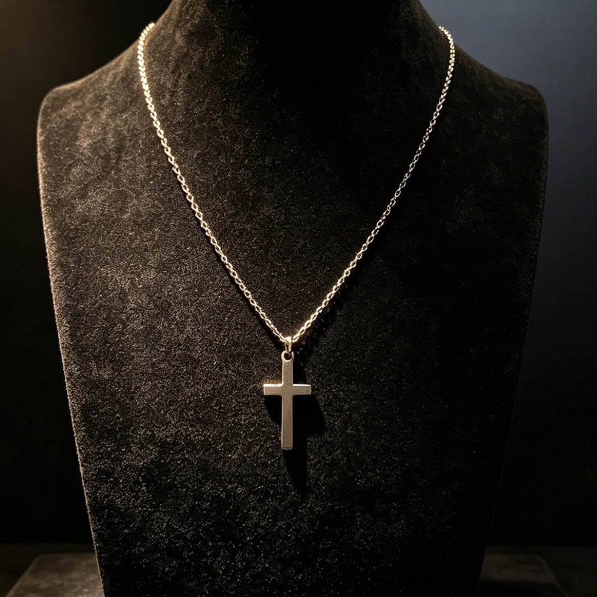 Minimalist Cross Titanium Steel Necklace