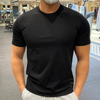 T-shirt Muscle Fit en coton pour homme Tailles S à 5XL