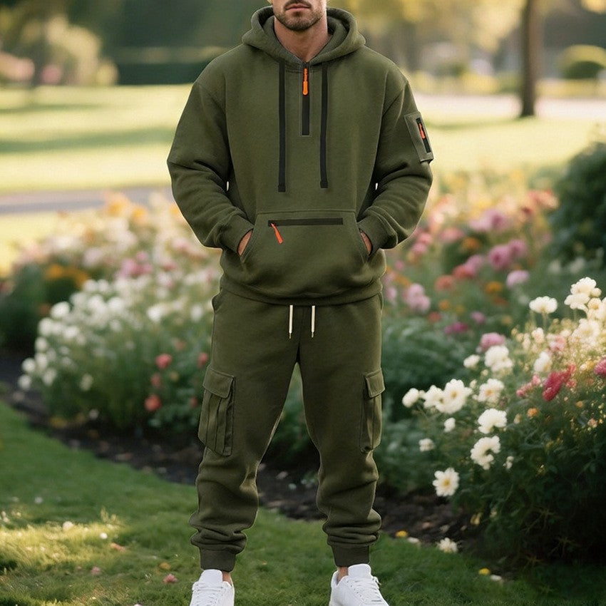 Ensemble de sport pour homme avec sweat et pantalon de jogging 2 pièces