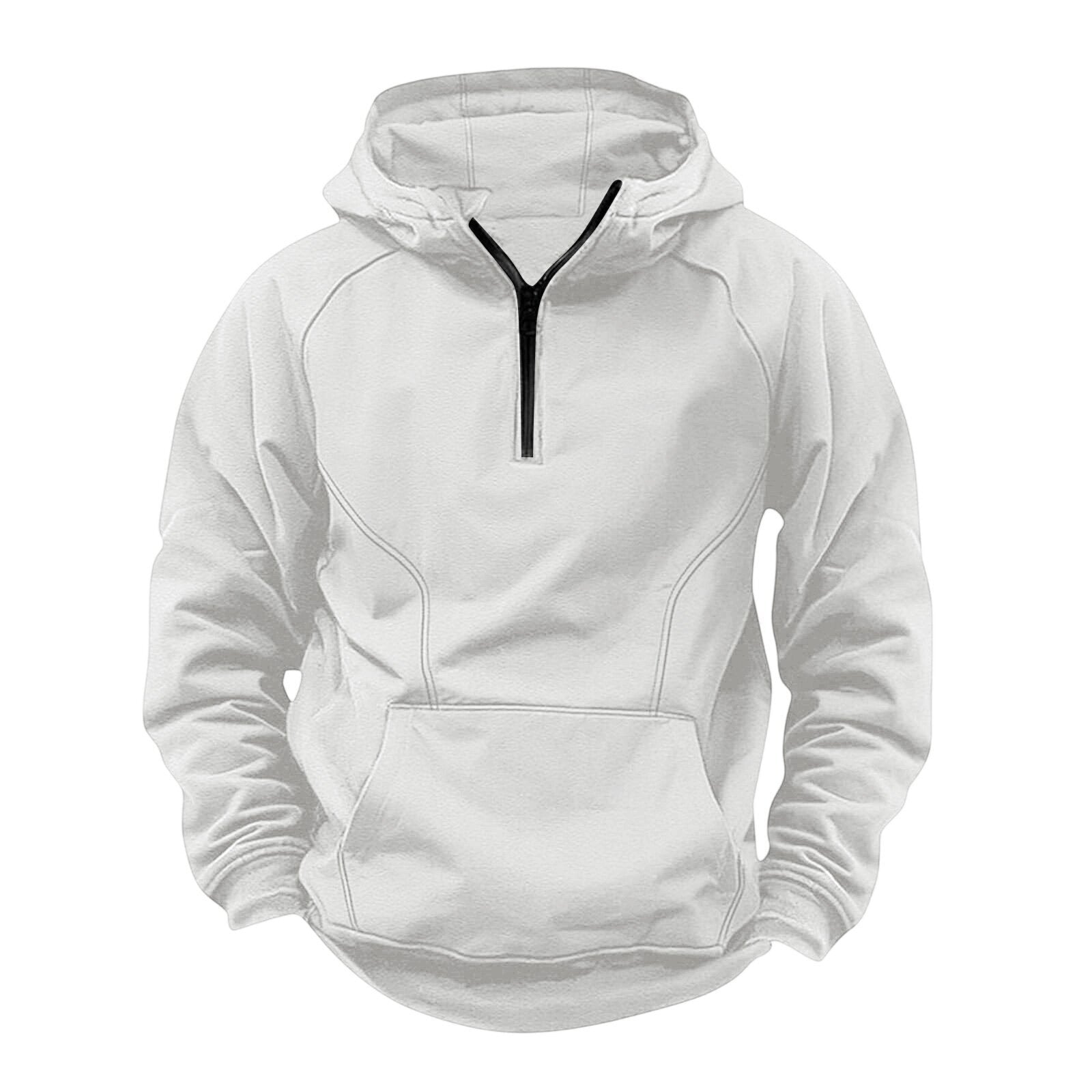 Veste zippée à capuche rétro pour homme