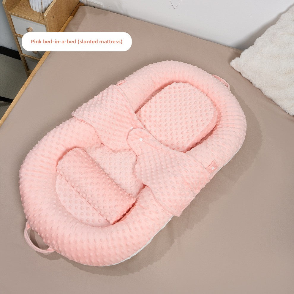 Lit portable anti-reflux pour bébé avec support inclinable
