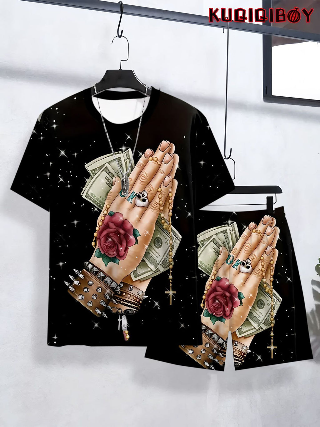 Ensemble Homme 2 Pièces T-shirt et Short Imprimé 3D