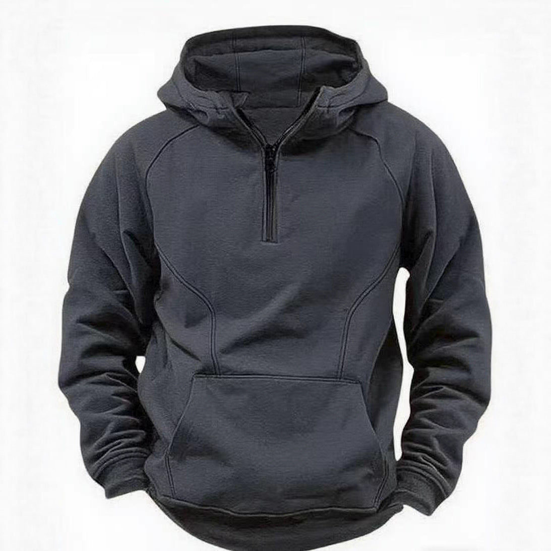 Veste zippée à capuche rétro pour homme