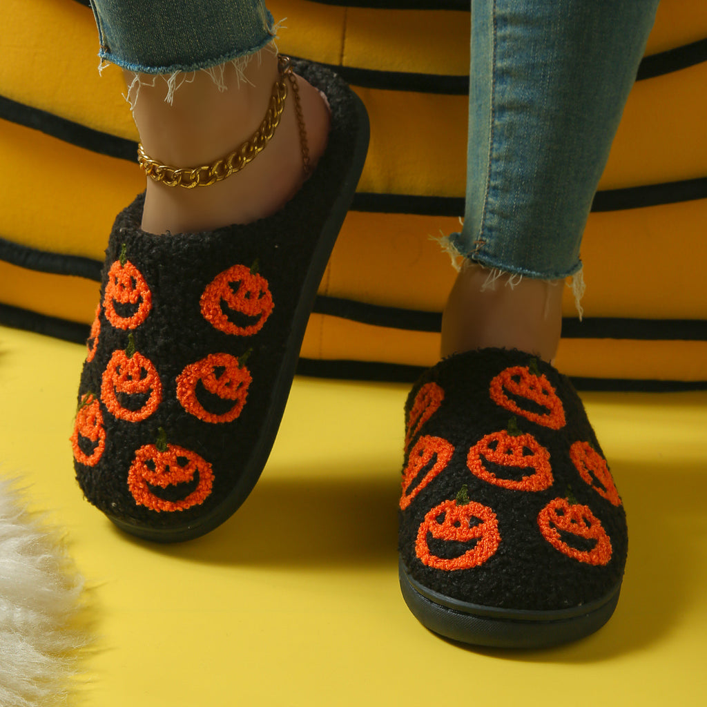 Cross-Border Cartoon Dachshund Closed-Toe Cotton Slippers, Plush Home Slippers for Autumn and Winter, Lightweight Indoor Maternity Slippers