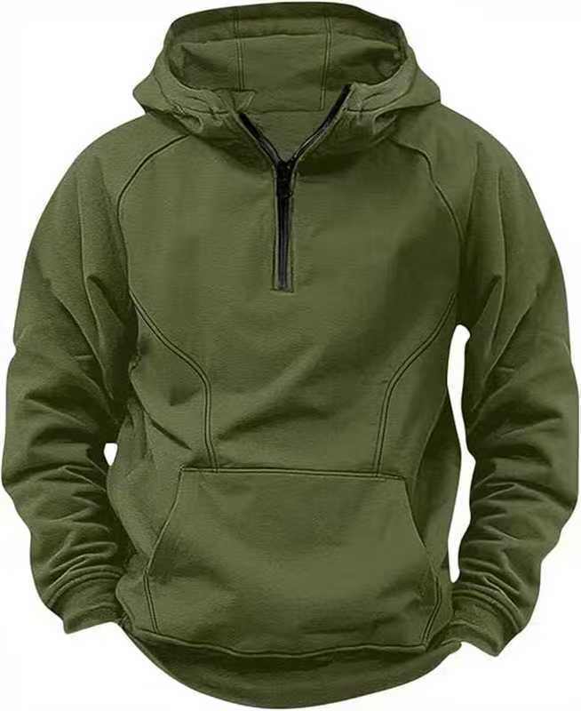Veste zippée à capuche rétro pour homme