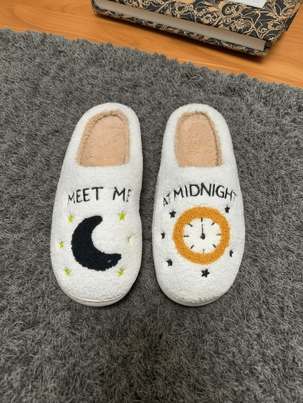 Cross-Border Cartoon Dachshund Closed-Toe Cotton Slippers, Plush Home Slippers for Autumn and Winter, Lightweight Indoor Maternity Slippers