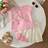 Conjunto Floral para Niña con Top y Short Plisado | Imagen 6 | My Store Plus