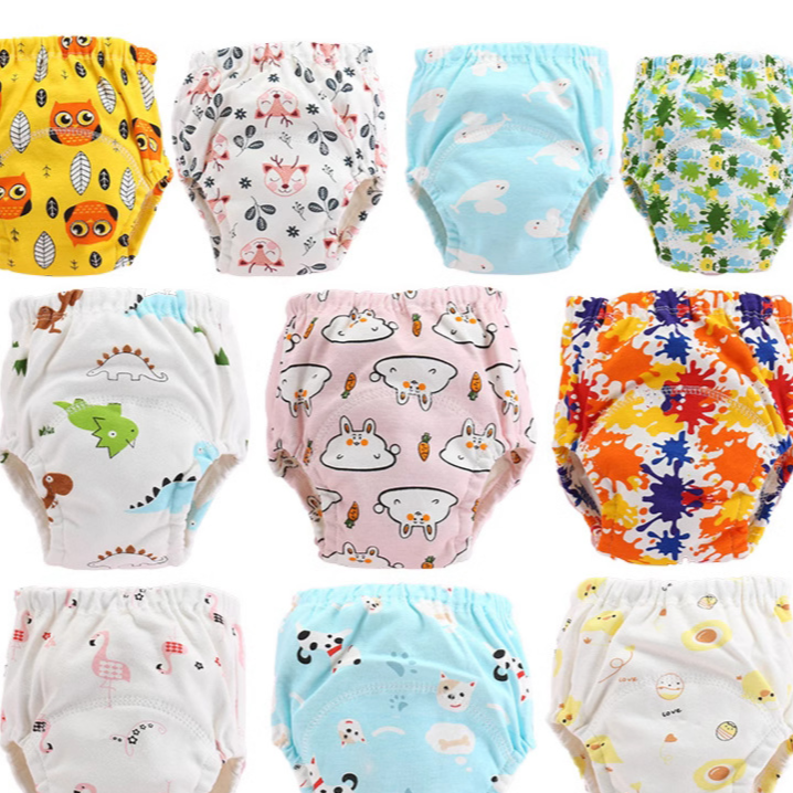 Culotte d'apprentissage en coton pour bébé avec motifs animaux
