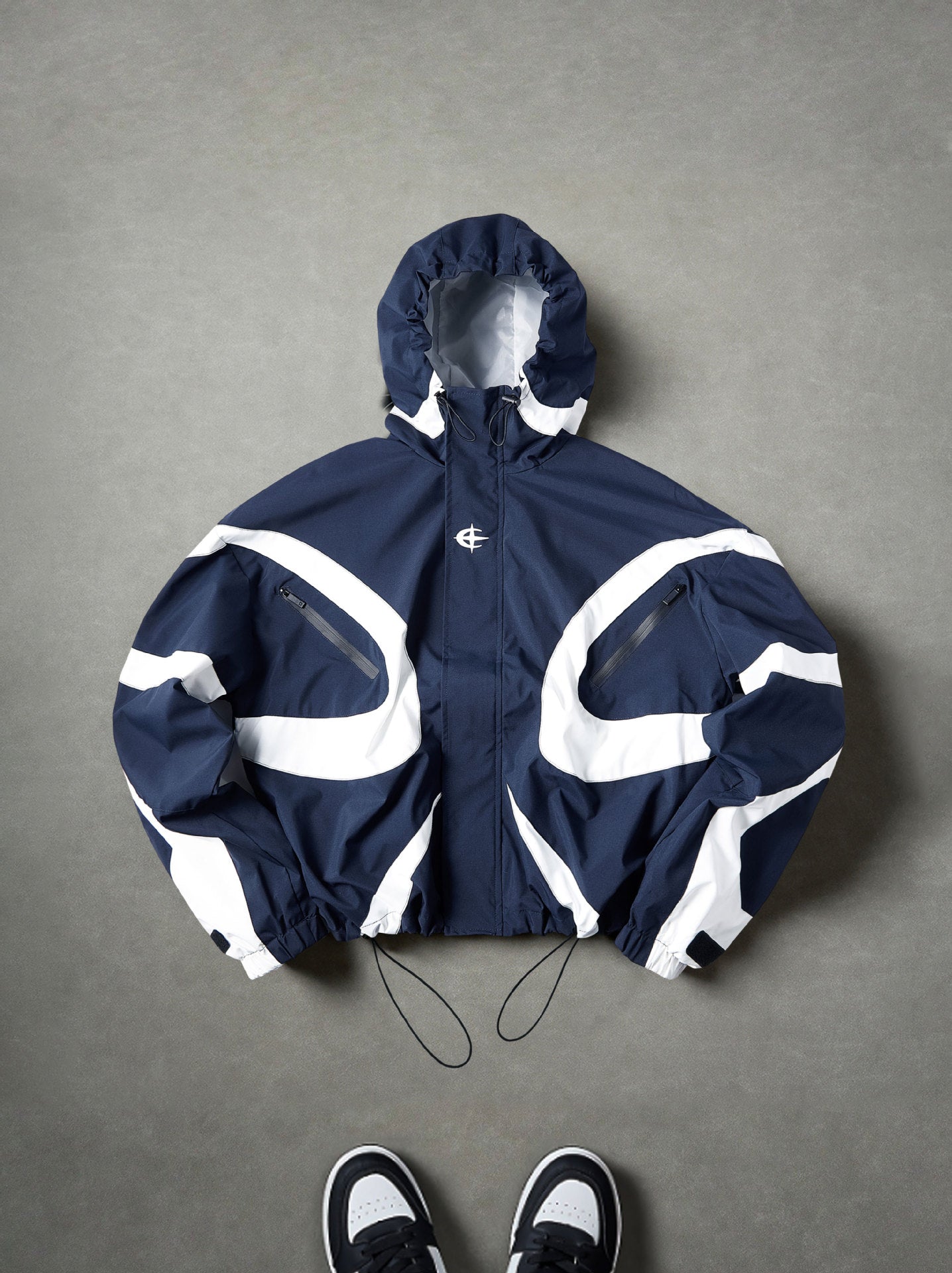 Veste de sport légère pour homme avec capuche et fermeture éclair