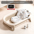 Baignoire Pliable pour Bébé avec Accessoires et Capteur de Température