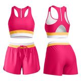 Womens Two-Piece Swimsuit Color Block Sportswear