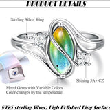 Oval Moonstone Zircon Geometric Ring