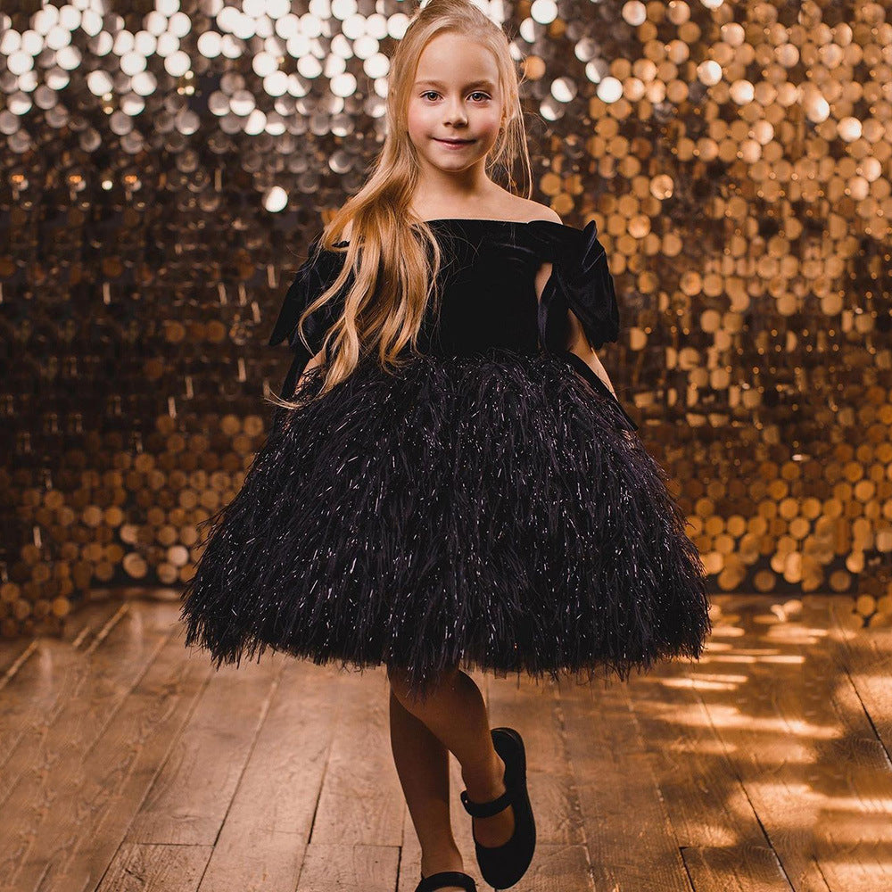 Vestido Tutú de Princesa para Niña con Hombros Descubiertos | Imagen 11 | My Store Plus
