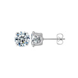 Aretes de Circonia con Engaste de Cuatro Garras - vista 6
