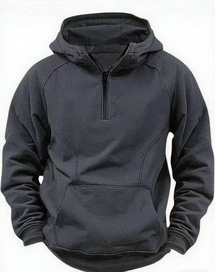 Veste zippée à capuche rétro pour homme