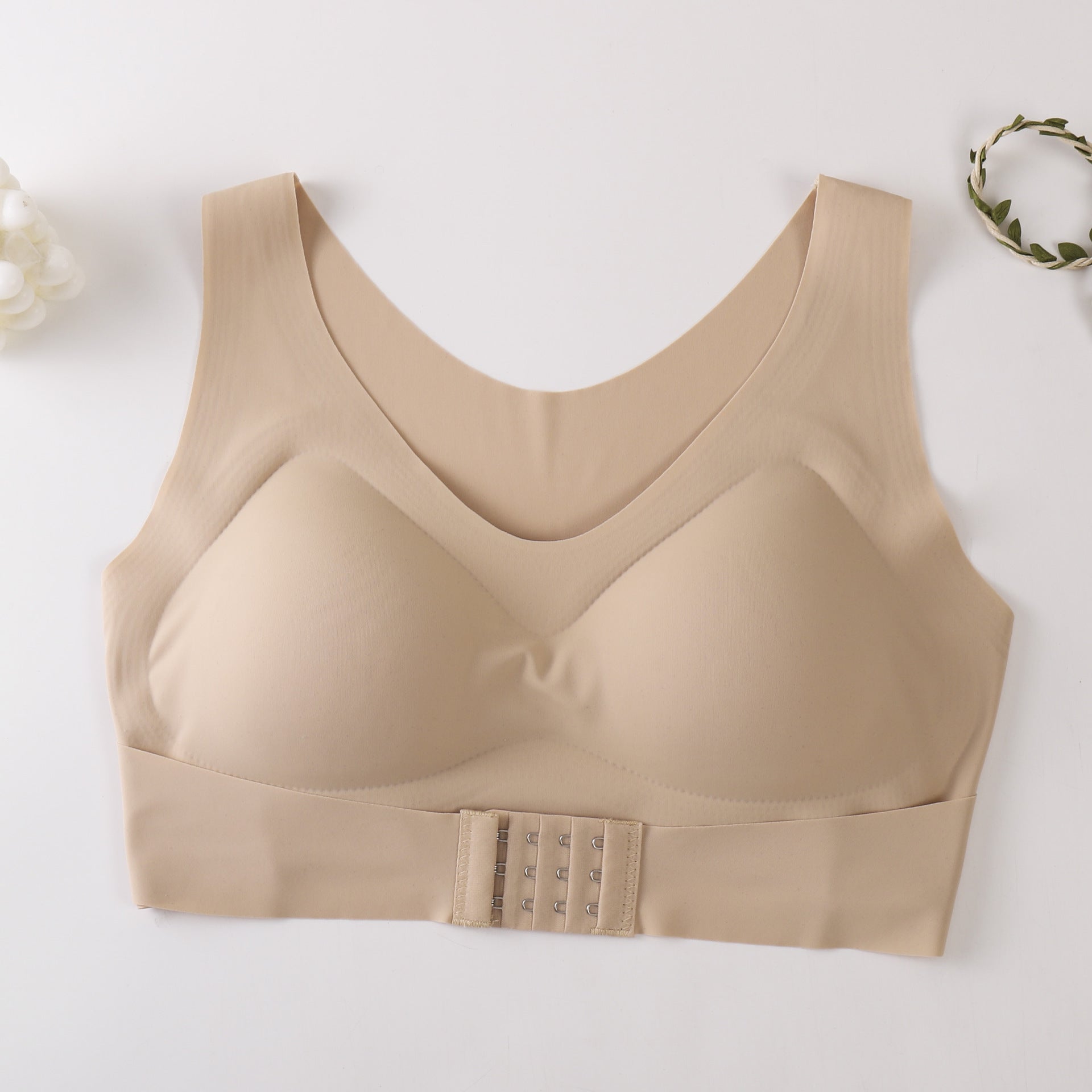 Fixed Cup Sports Bra with Antibacterial Fabric