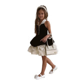 Vestido Formal Negro de Princesa para Niña con Cuello Halter | Imagen 5 | My Store Plus