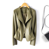 Chaqueta Biker de Cuero Sintético para Mujer - vista 3
