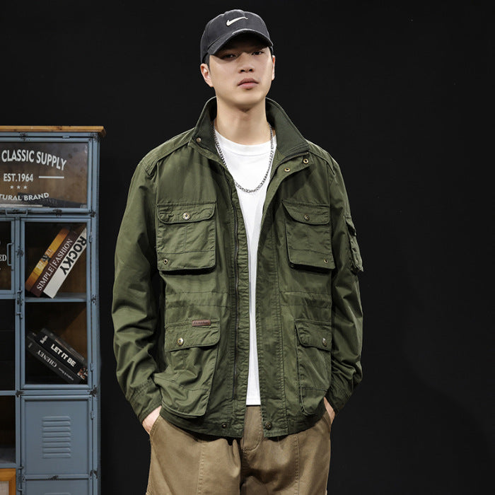 Veste de travail rétro pour homme, épaisse et coupe-vent