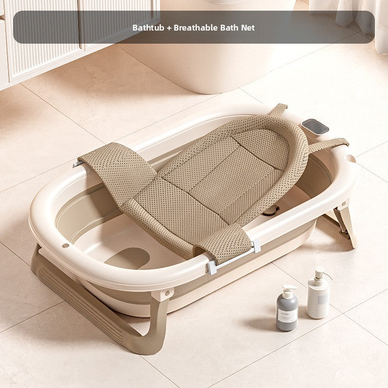 Baignoire Pliable pour Bébé avec Accessoires et Capteur de Température