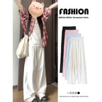 Pantalon Palazzo Taille Haute Femme Coupe Large