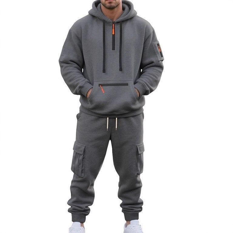 Ensemble de sport pour homme avec sweat et pantalon de jogging 2 pièces