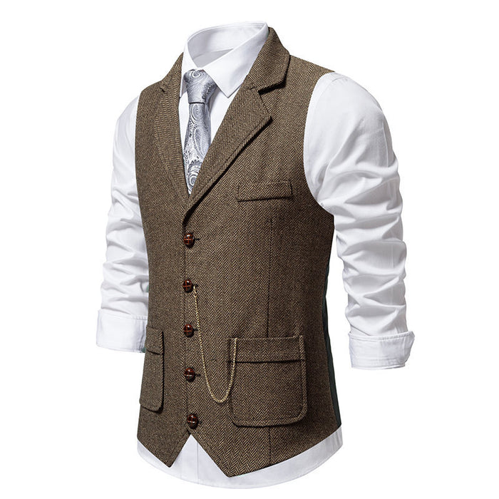 Chaleco Vintage Ajustado para Hombre