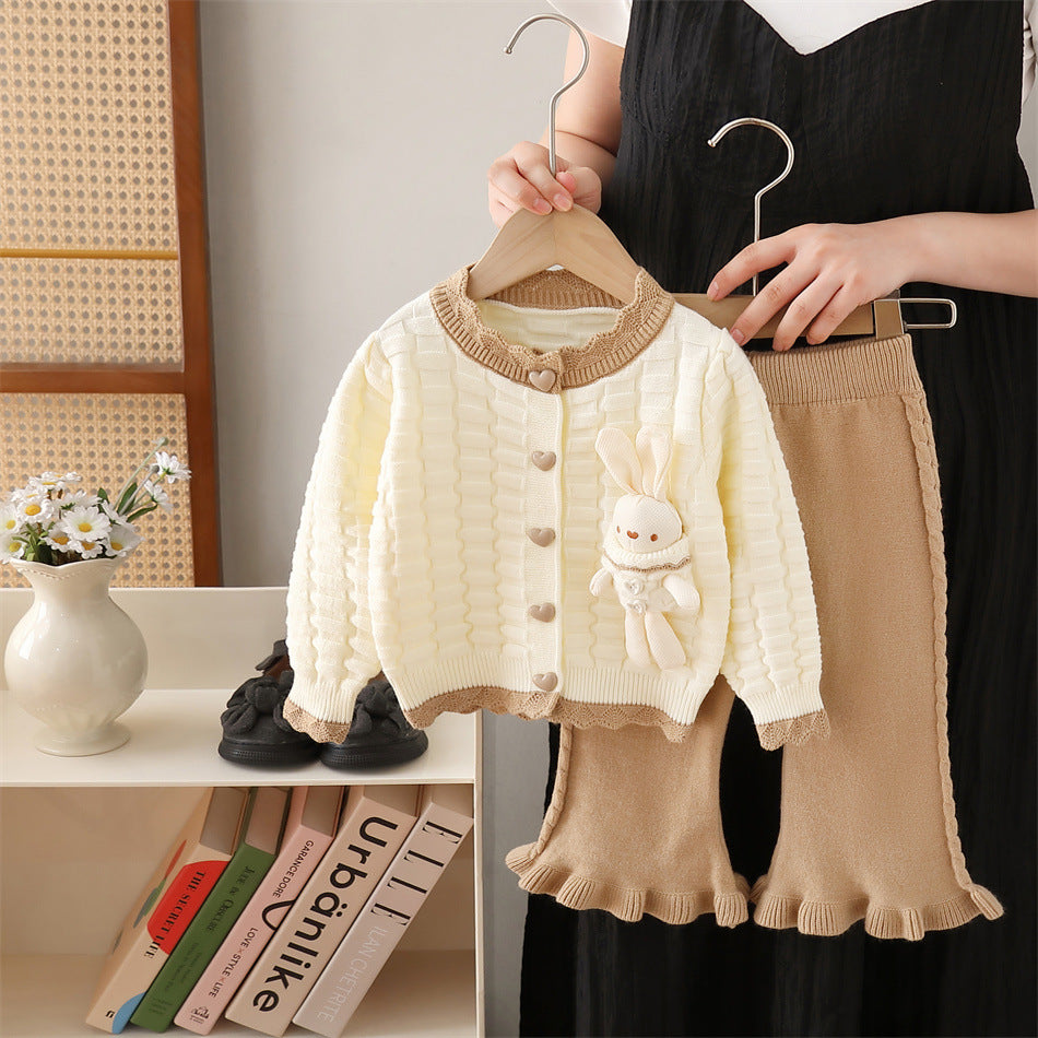 Conjunto Tejido de Cárdigan y Falda para Niña | Imagen 6 | My Store Plus