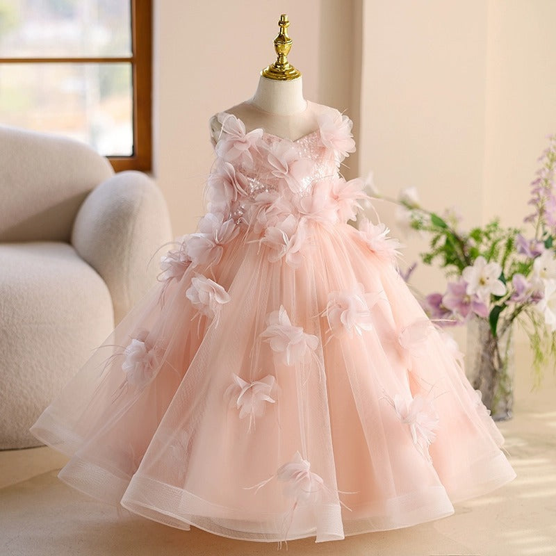 Vestido Rosa de Princesa para Niña, Fiestas y Presentaciones | Imagen 3 | My Store Plus