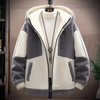 Veste d'hiver pour homme avec doublure polaire et capuche