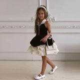Vestido Formal Negro de Princesa para Niña con Cuello Halter | Imagen 3 | My Store Plus