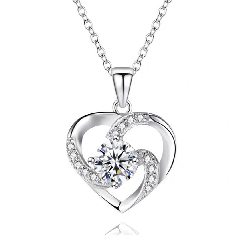 Korean Style Love Heart Pendant Necklace