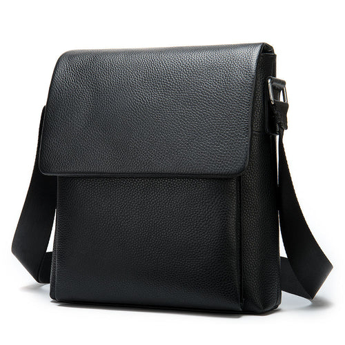 Bolso Cruzado de Cuero para Hombre con Solapa - vista 2