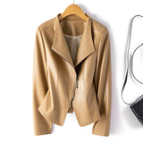 Chaqueta Biker de Cuero Sintético para Mujer - vista 4
