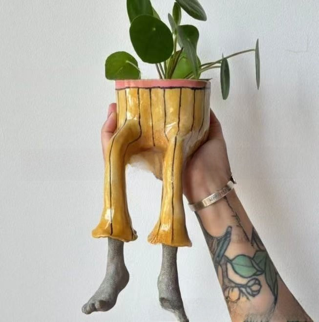 Creative Lower Body Flower Pot Ornament