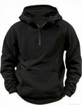 Mens Retro Hooded Zipper Jacket