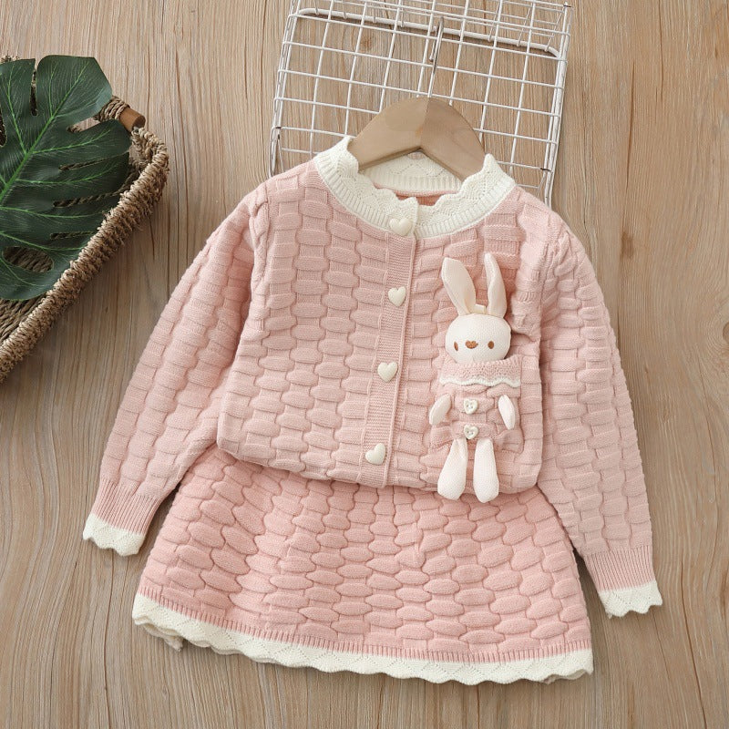 Conjunto Tejido de Cárdigan y Falda para Niña | Imagen 20 | My Store Plus