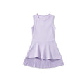 Girls Tennis Skirt Pleated Dress Anti-Exposure Quick Dry