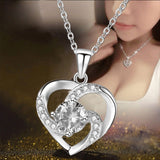 Korean Style Love Heart Pendant Necklace