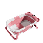 Baignoire pliante pour bébé avec capteur de température et tapis