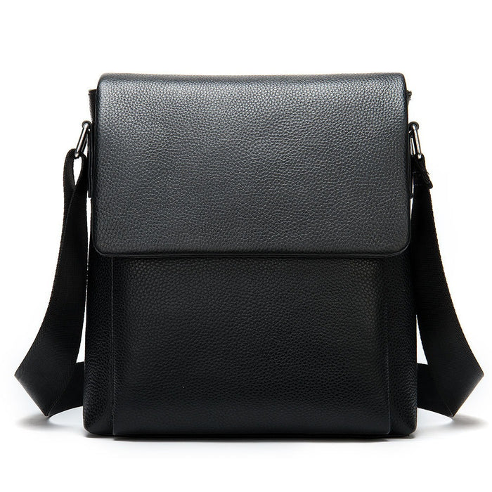 Bolso Cruzado de Cuero para Hombre con Solapa