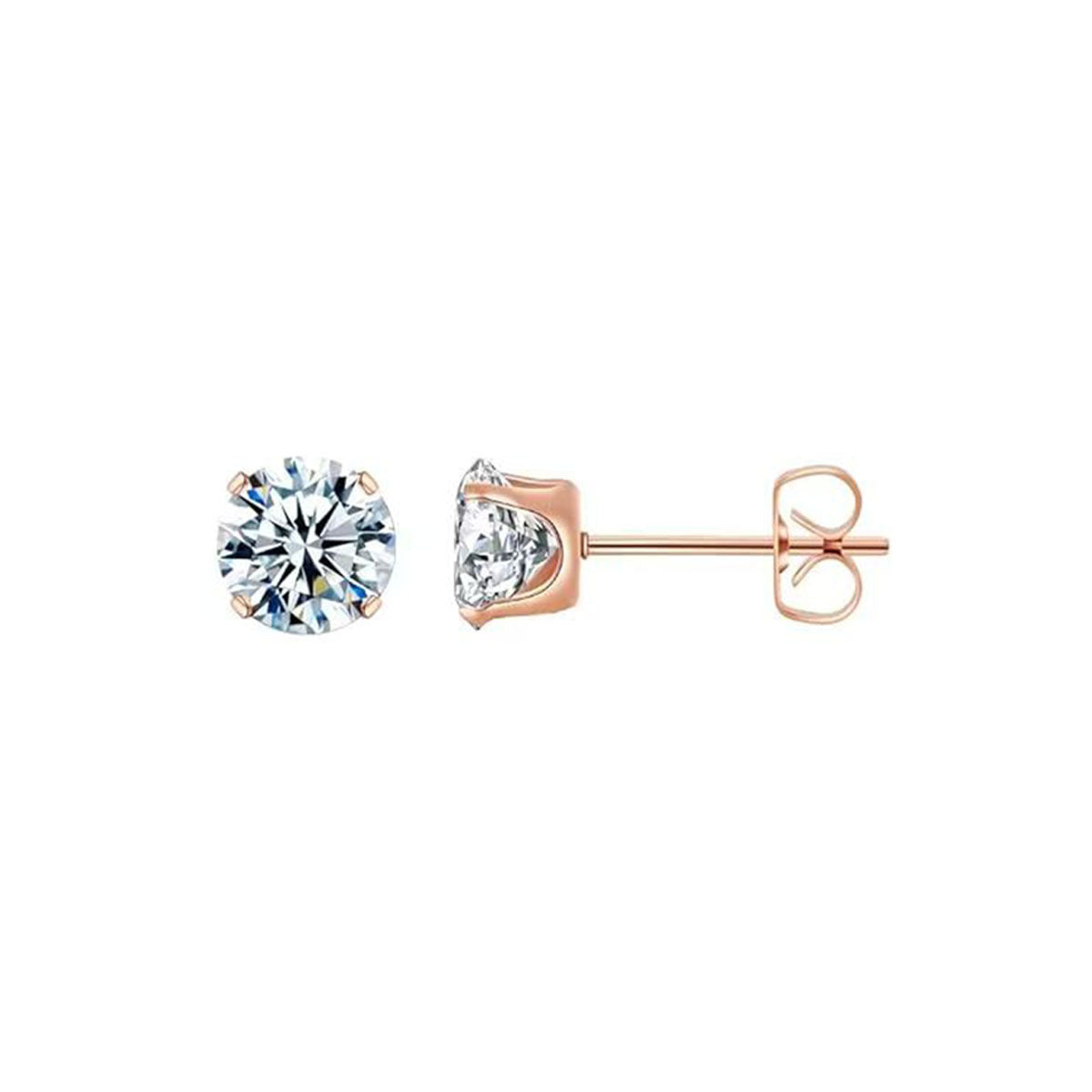 Aretes de Circonia con Engaste de Cuatro Garras - vista 16