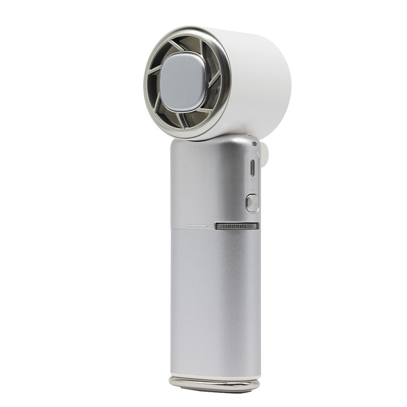 Handheld Mini Fan with Cooling Ice Compress and Retractable USB Cable