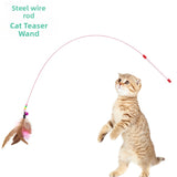 Juguete Interactivo para Gato con Plumas y Cascabel